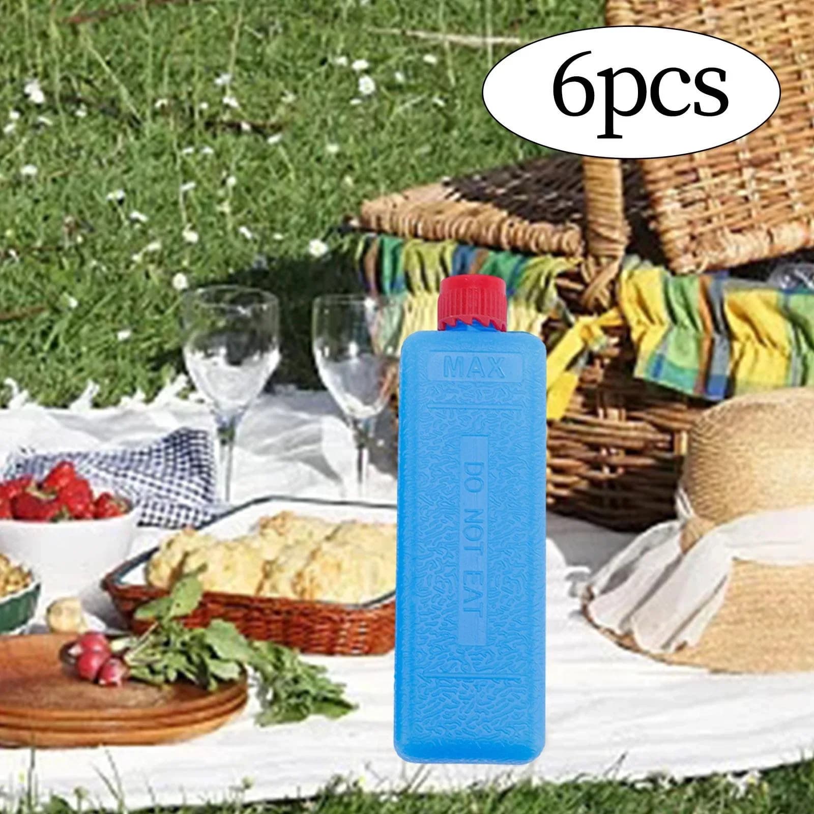 6-12 Stuks Herbruikbare Koelelementen voor Camping, Picknick en BBQ
