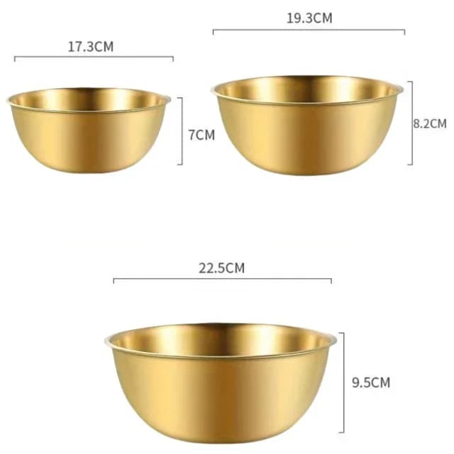 Rvs mengkommen met maataanduiding - Set van 1-3 kommen voor koken, bakken en bewaren