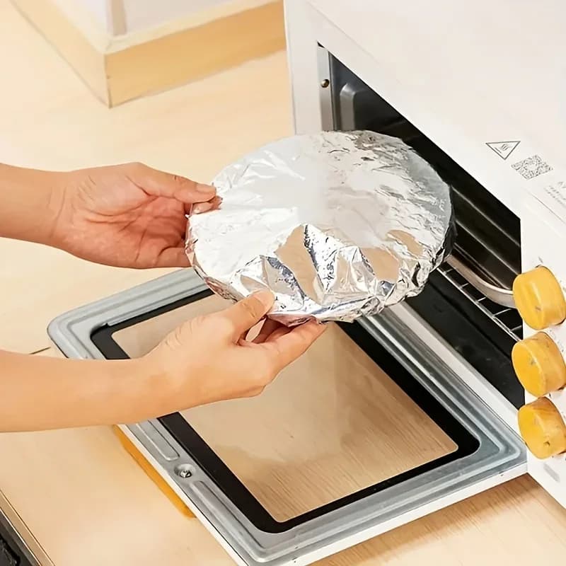 Aluminiumfolie Afdekhoezen voor Schalen en Borden - 10/100 stuks