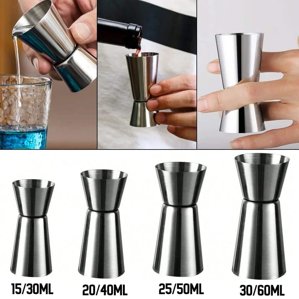 RVS Cocktail Barmaatje - Dubbele Jigger Maatbeker