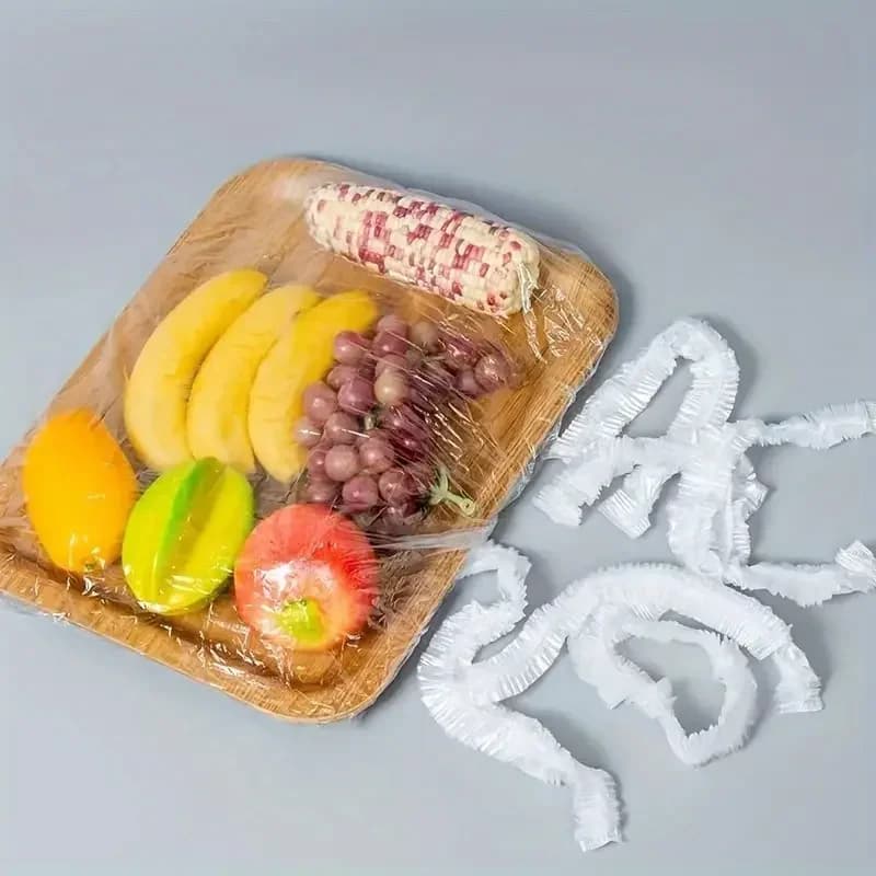 50 Stuks Herbruikbare Elastische Vershoudhoezen - Rekbare Deksels voor Eten