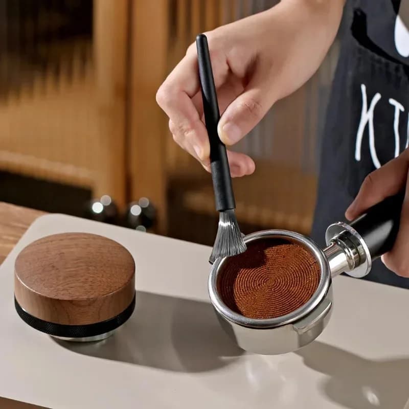 Koffiemachine reinigingsset | Schoonmaakborstel en blaasbalg voor koffiemolen