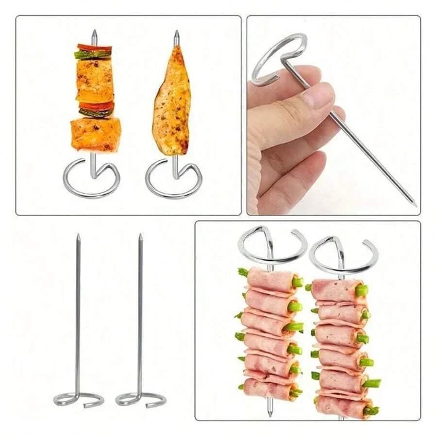 10/20/30 stuks RVS Barbecuespiesen - Herbruikbare Kebabspiesen