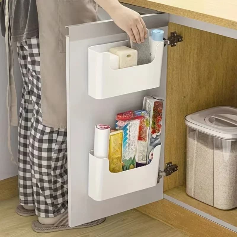 Opbergbox voor kastdeur - Voor vershoudfolie en badkamerartikelen