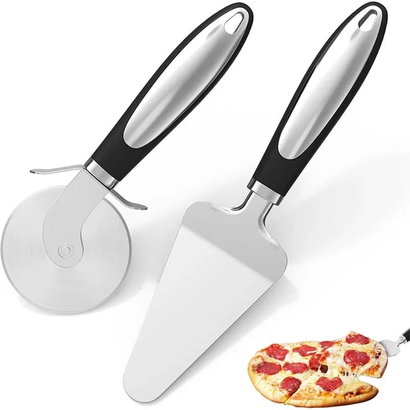 RVS Pizzasnijder - Professioneel Pizzawiel en Deegsnijder