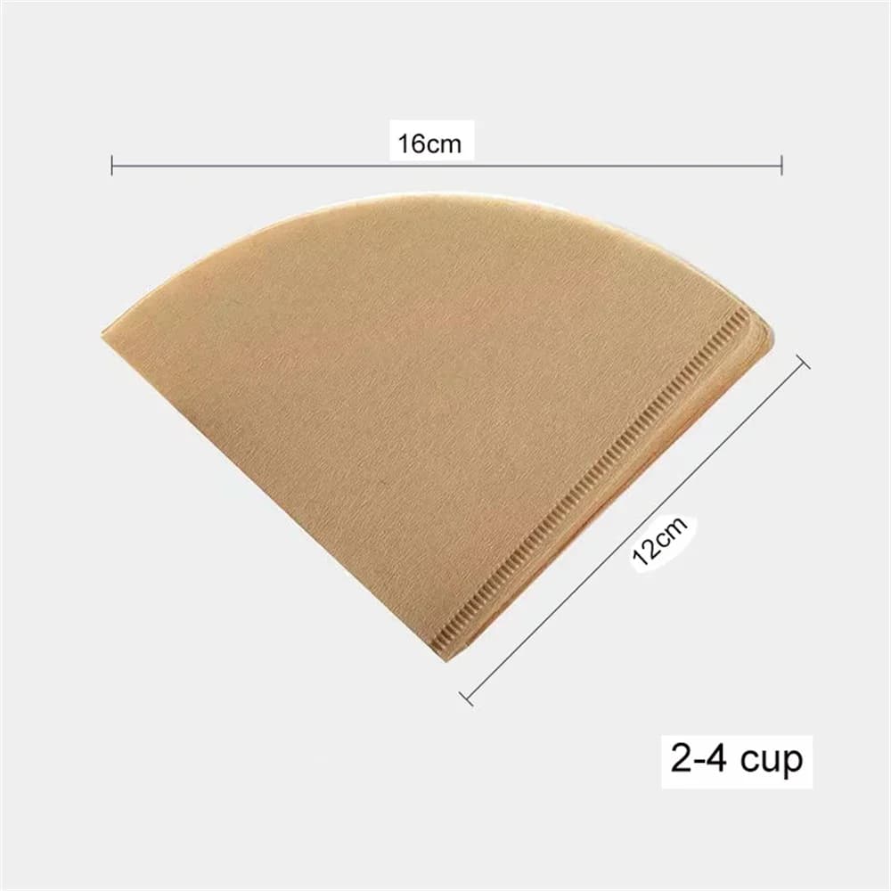 V60 Koffiefilterpapier V-Vorm Ongebleekt (40/100 Stuks) - Pour-Over Filters