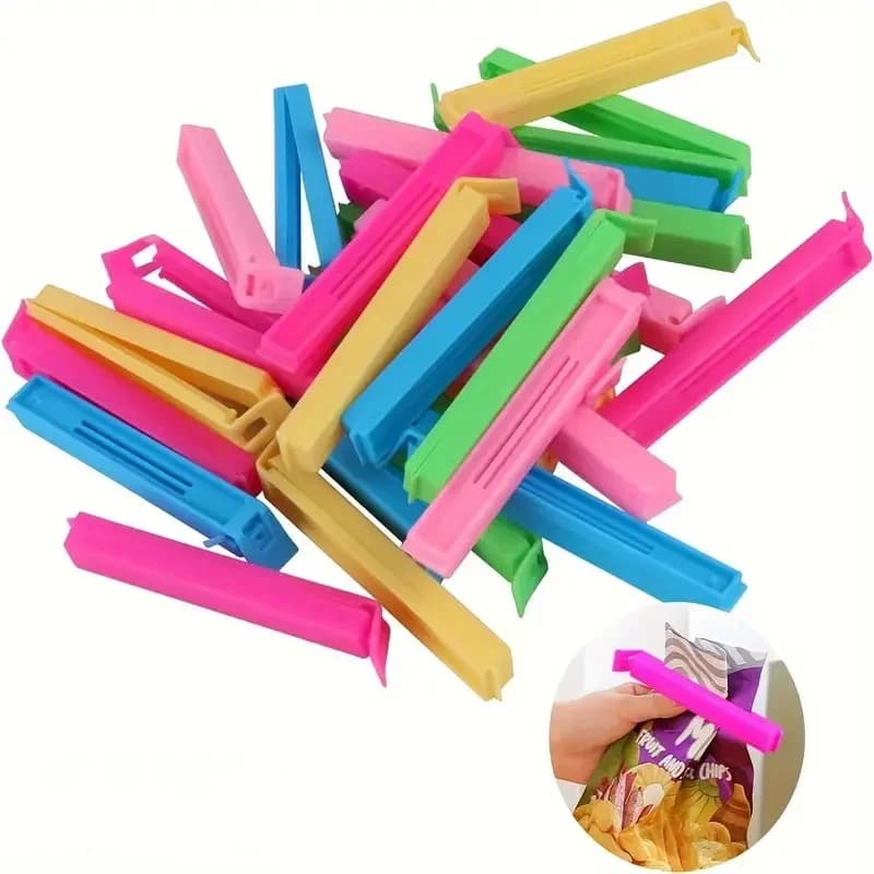 Kleurrijke Sluitclips voor Vershoudzakjes - 5-30 stuks