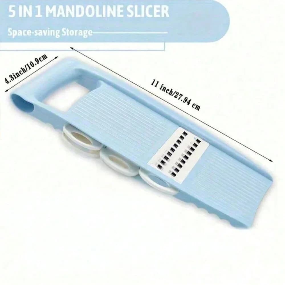 5-in-1 multifunctionele groente- en fruitsnijder - Handmatige rasp en hakker
