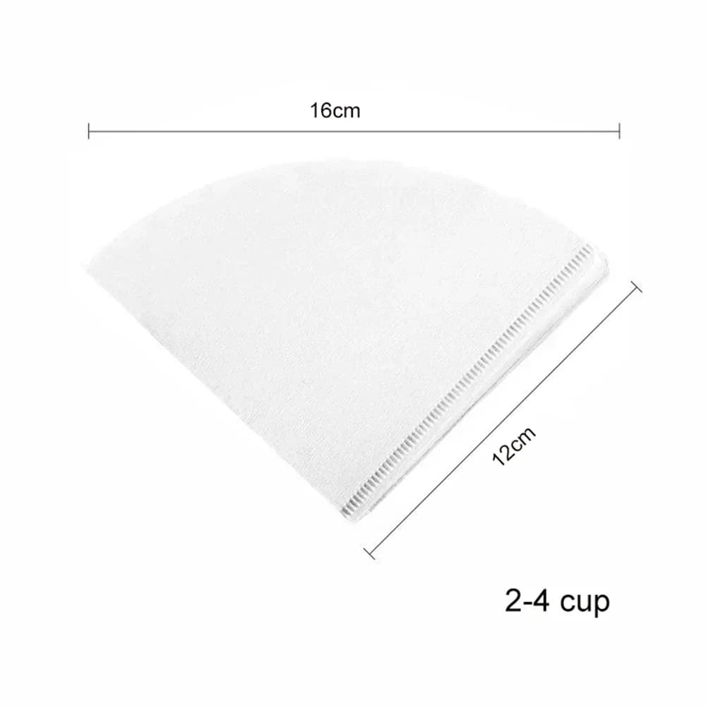 V60 Koffiefilterpapier V-Vorm Ongebleekt (40/100 Stuks) - Pour-Over Filters