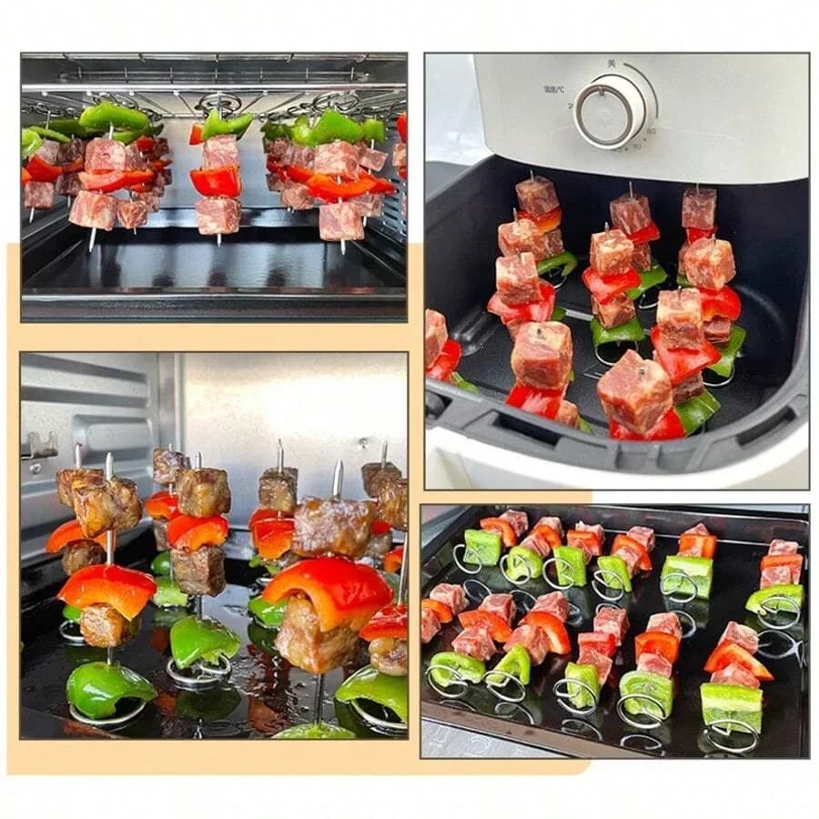 10/20/30 stuks RVS Barbecuespiesen - Herbruikbare Kebabspiesen