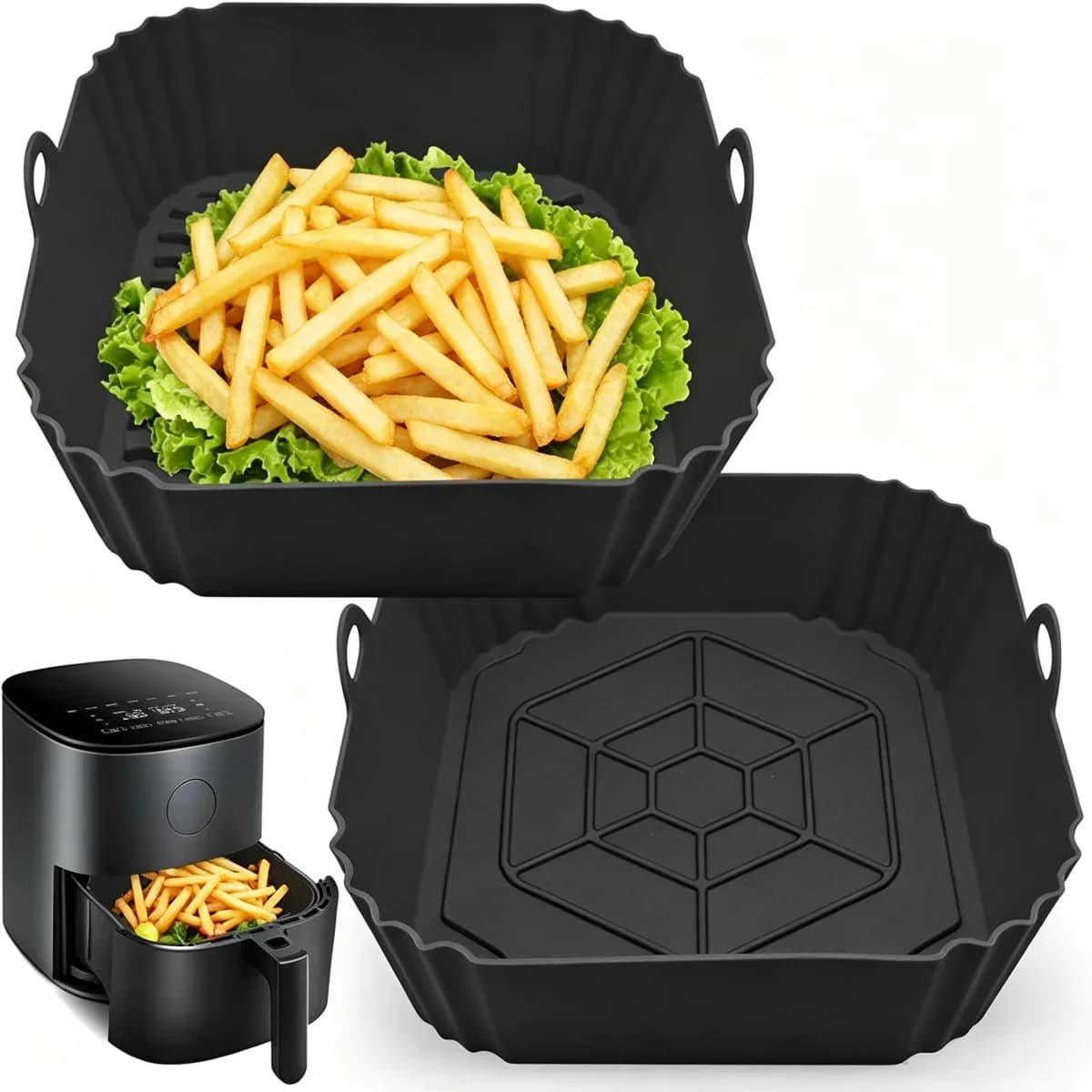 Herbruikbare Siliconen Airfryer Bakvorm