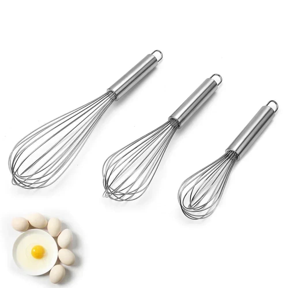 Rvs ballongarde 6/8/10/12 inch, handmatige garde voor bakken en koken