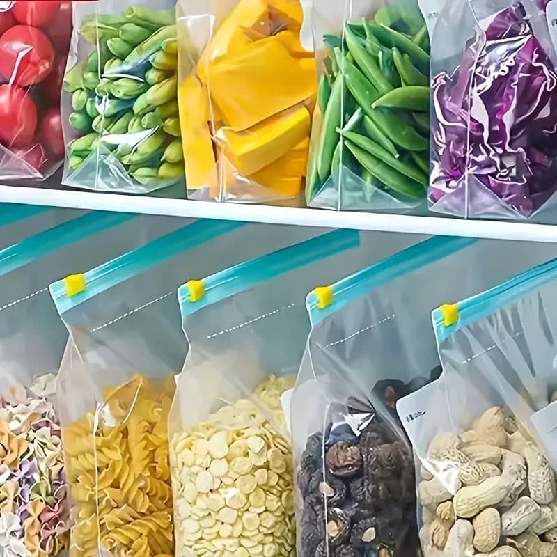 10-90 stuks vershoudzakjes met ritssluiting - Lekvrije diepvrieszakjes voor fruit, granen, groenten en vlees