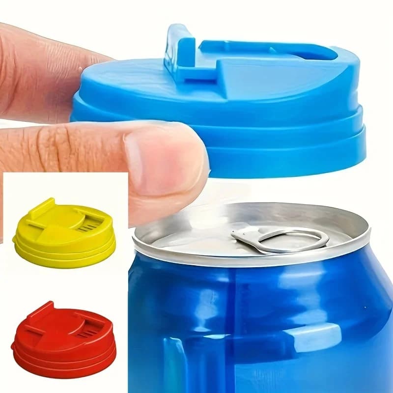 3/6 Stuks Herbruikbare Blikdeksels, Plastic Afsluitdeksels voor Frisdrank en Cola Blikjes
