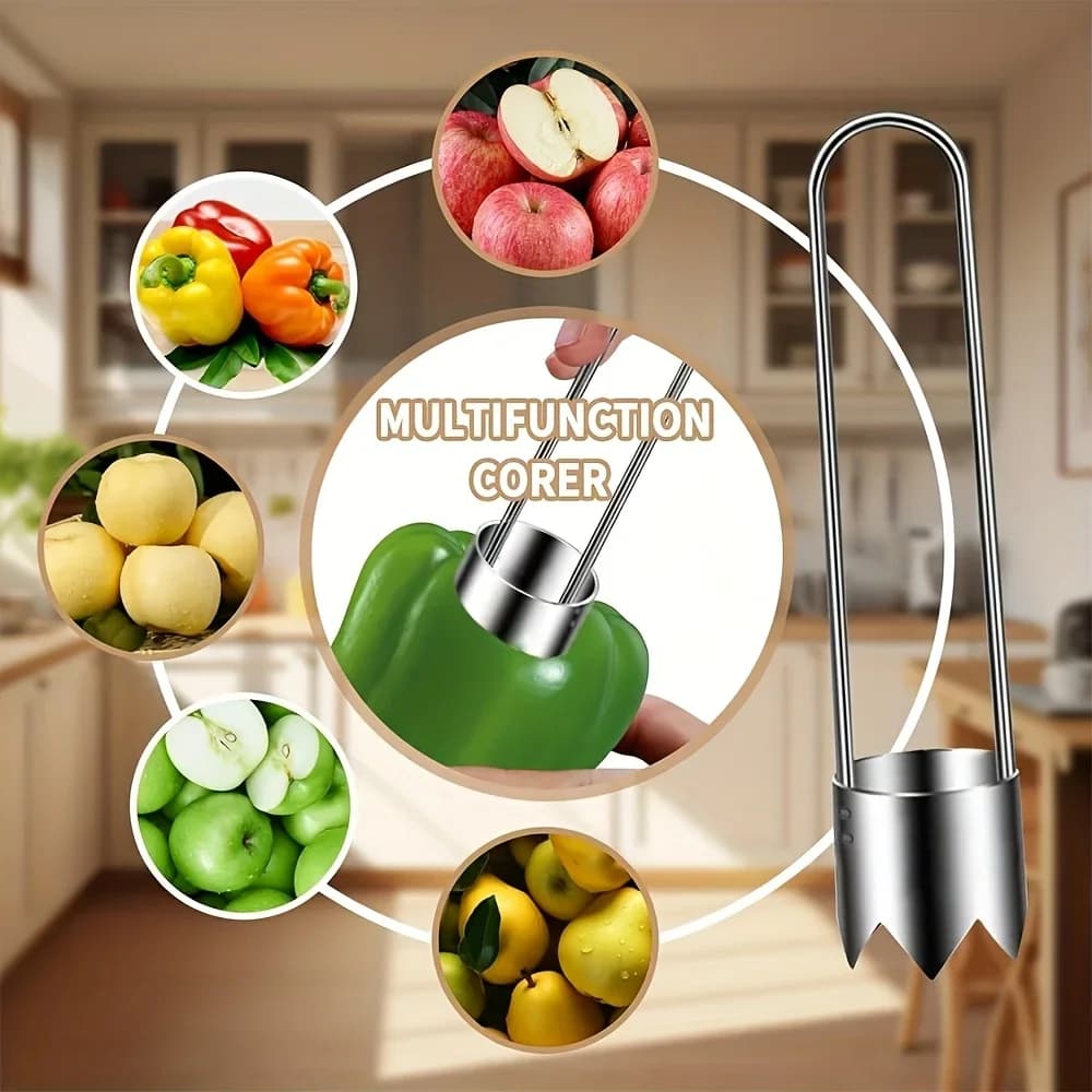 1/2/3 Stuks RVS Appelboor & Ontpitter voor Groente en Fruit - Duurzaam