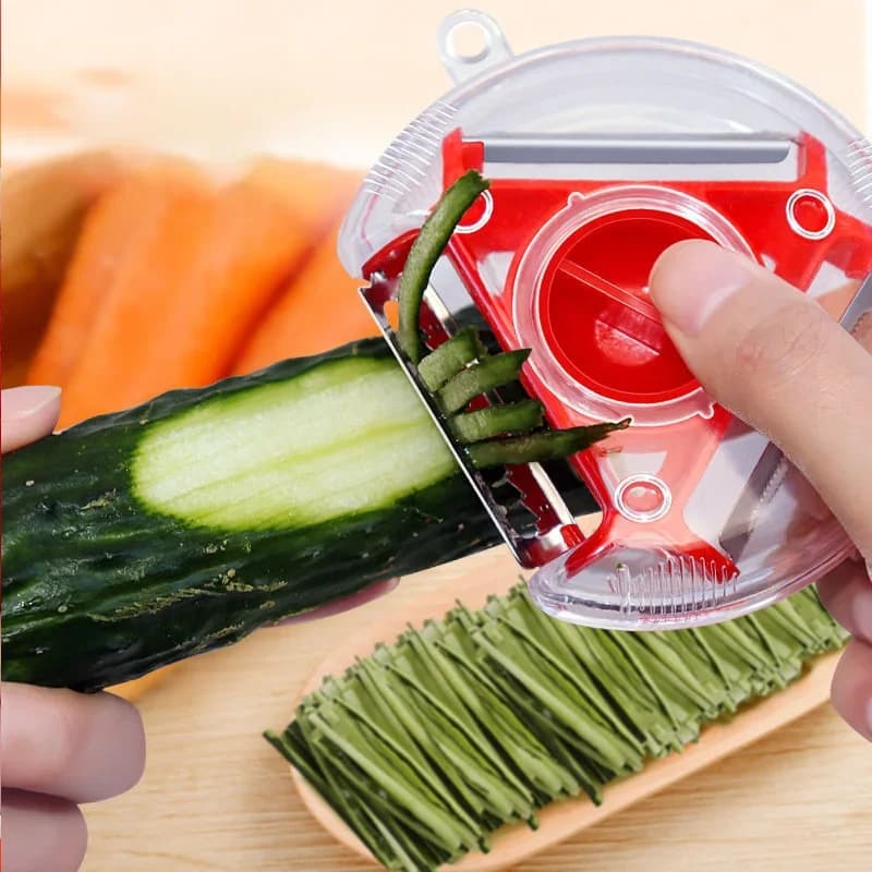 Magic Trio 3-in-1 Dunschillerset - Juliennesnijder & Rasp (1/3 Stuks)