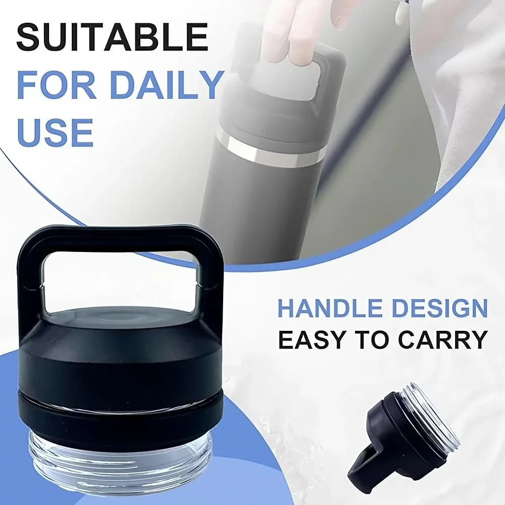 1/2/3 stuks Rambler Chug vervangende deksel, compatibel met YT-modellen 18oz, 26oz, 36oz, 64oz