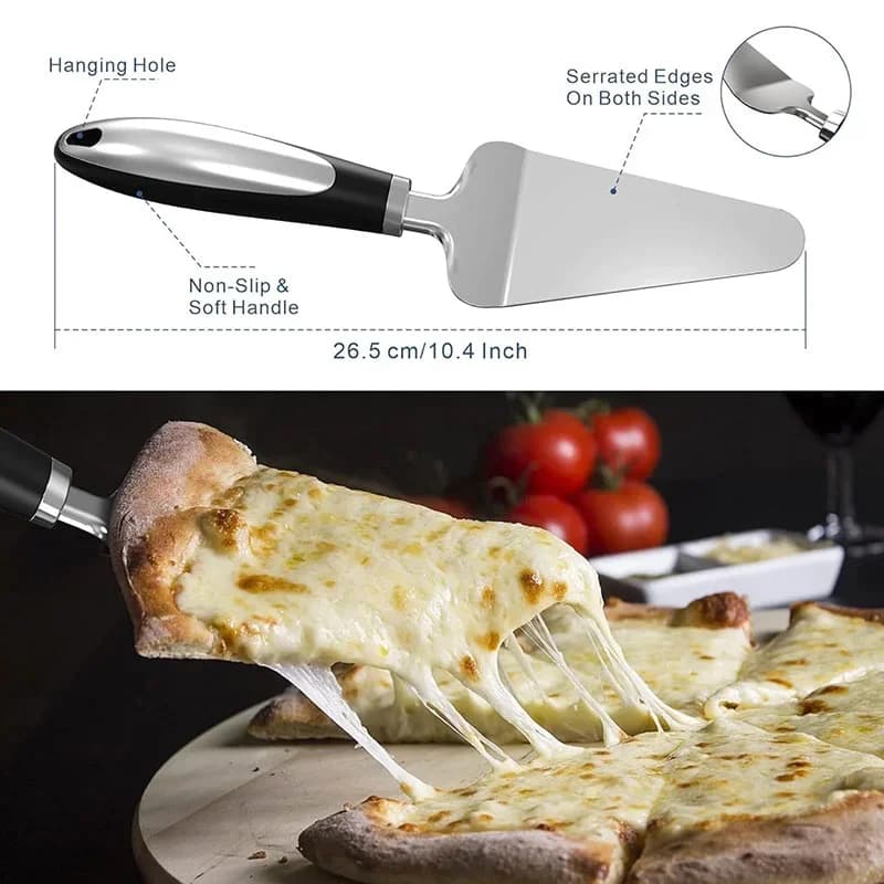 RVS Pizzasnijder - Professioneel Pizzawiel en Deegsnijder