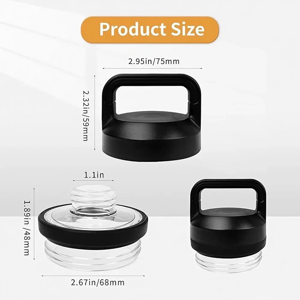 1/2/3 stuks Rambler Chug vervangende deksel, compatibel met YT-modellen 18oz, 26oz, 36oz, 64oz