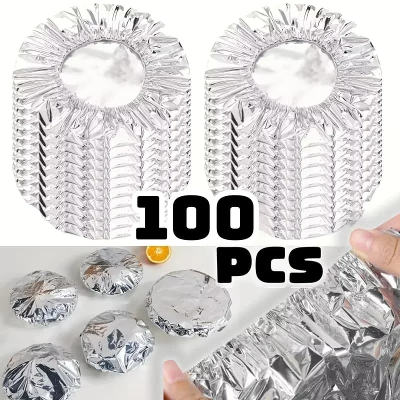 Aluminiumfolie Afdekhoezen voor Schalen en Borden - 10/100 stuks