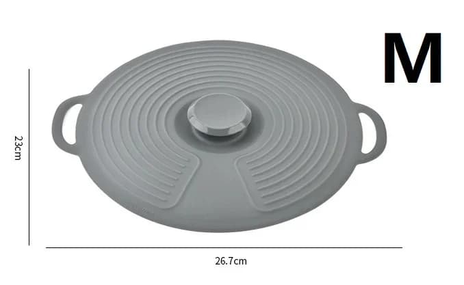 Siliconen komdeksels, magnetron spatdeksels, herbruikbare hittebestendige deksels voor pannen, schalen en oven