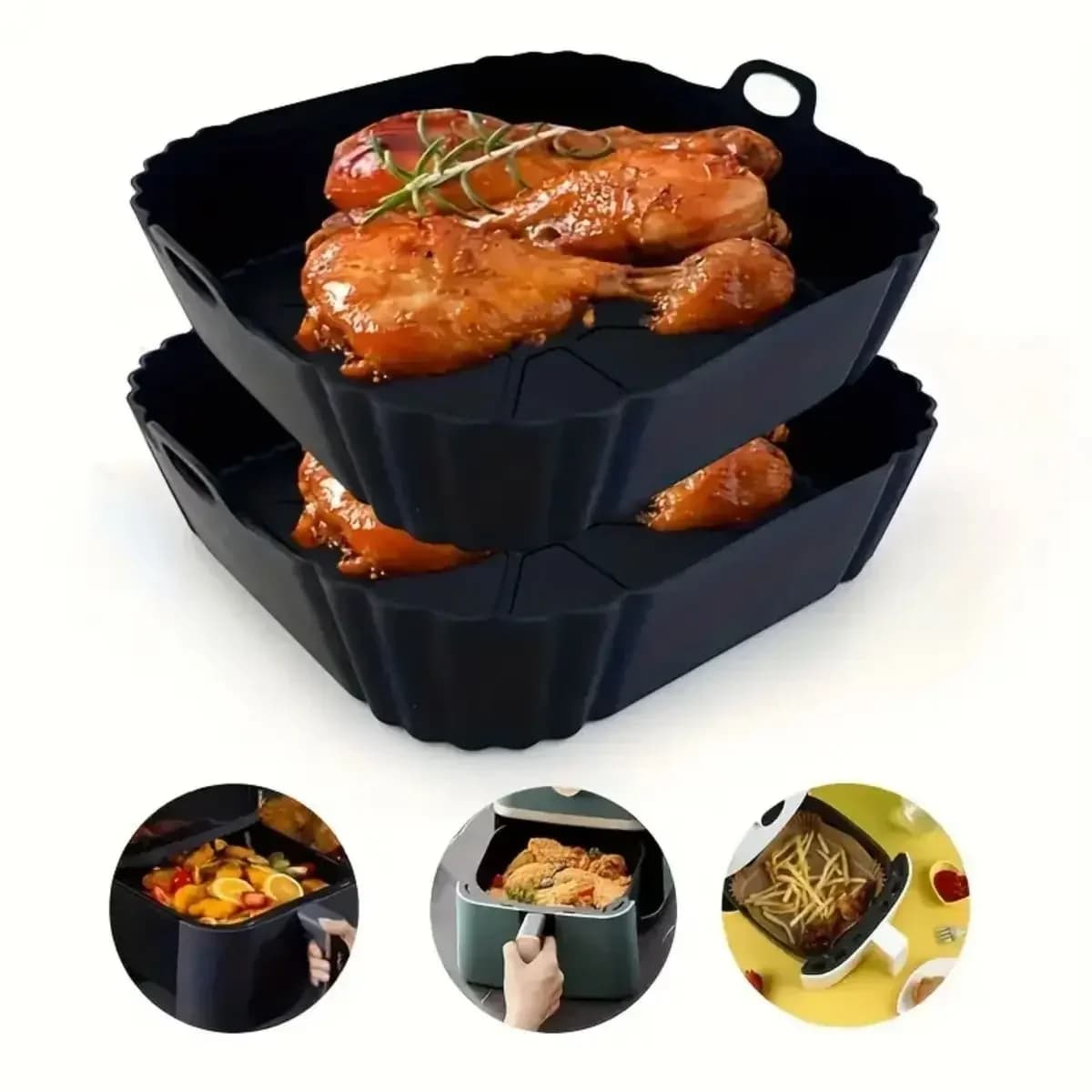 Herbruikbare Siliconen Airfryer Bakvorm