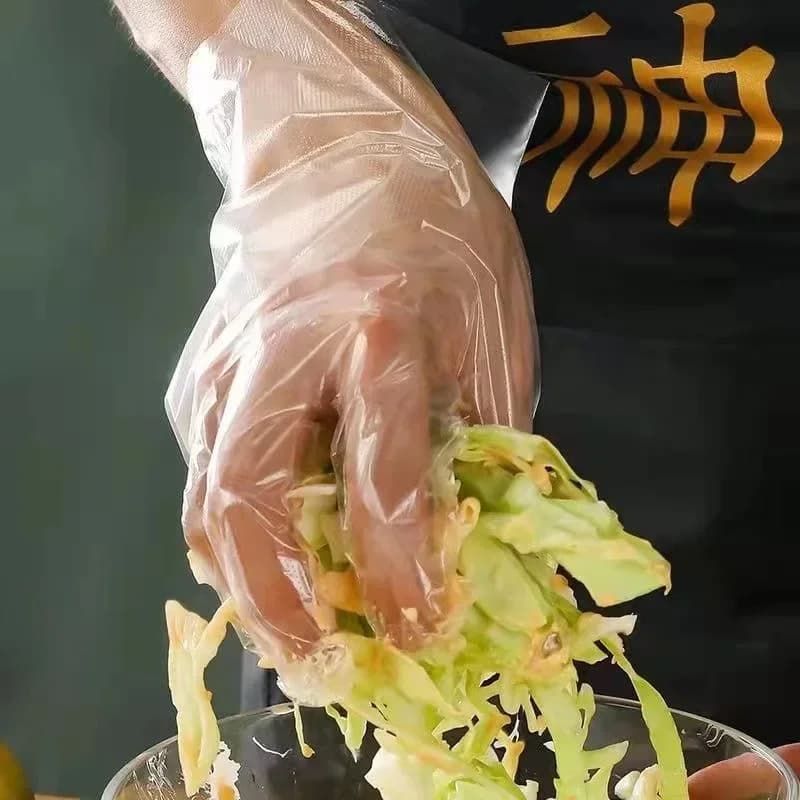 Transparante plastic wegwerphandschoenen - Latexvrij voor koken & schoonmaken