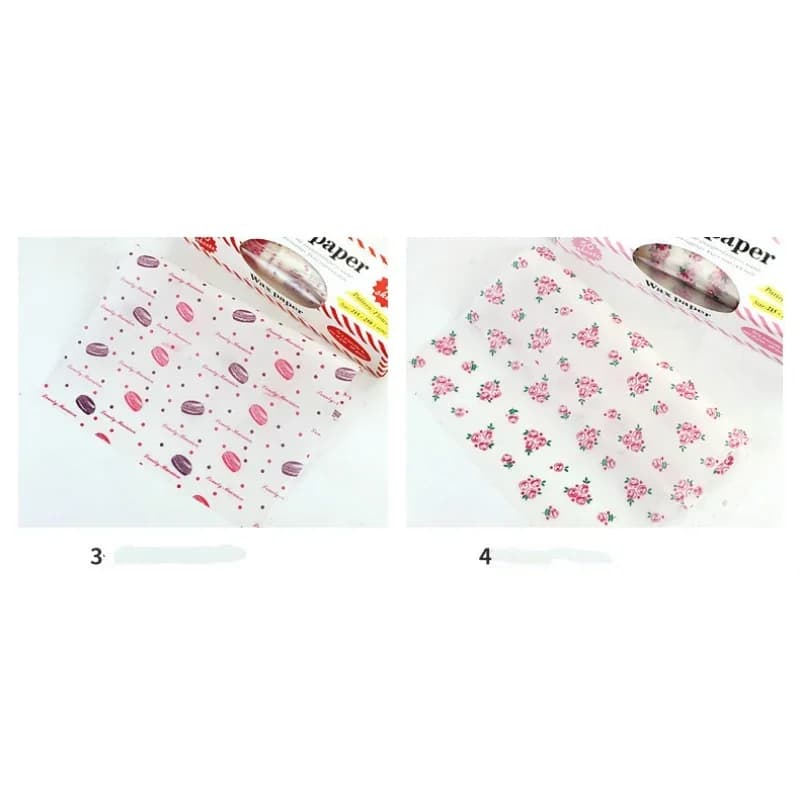 50 stuks vetvrij bakpapier / inpakpapier voor brood, sandwiches, burgers en friet